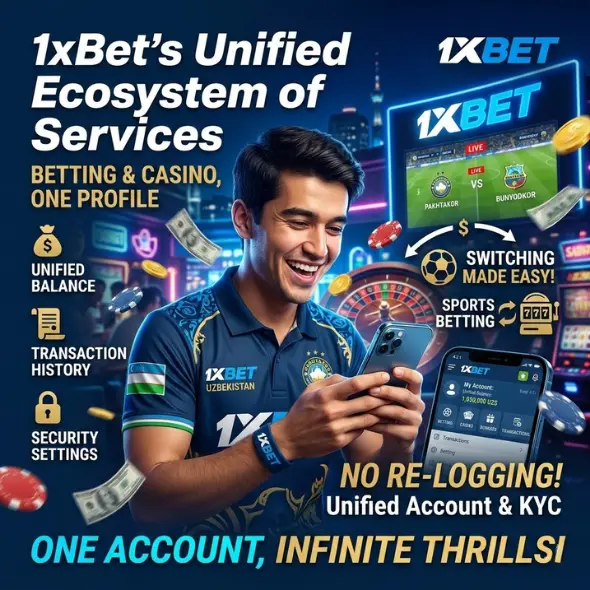1xBet's unified ecosystem of services