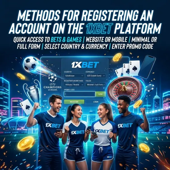 Способы регистрации аккаунта на платформе 1xBet
